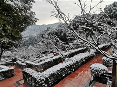 雪景-味江陵园-成都公墓