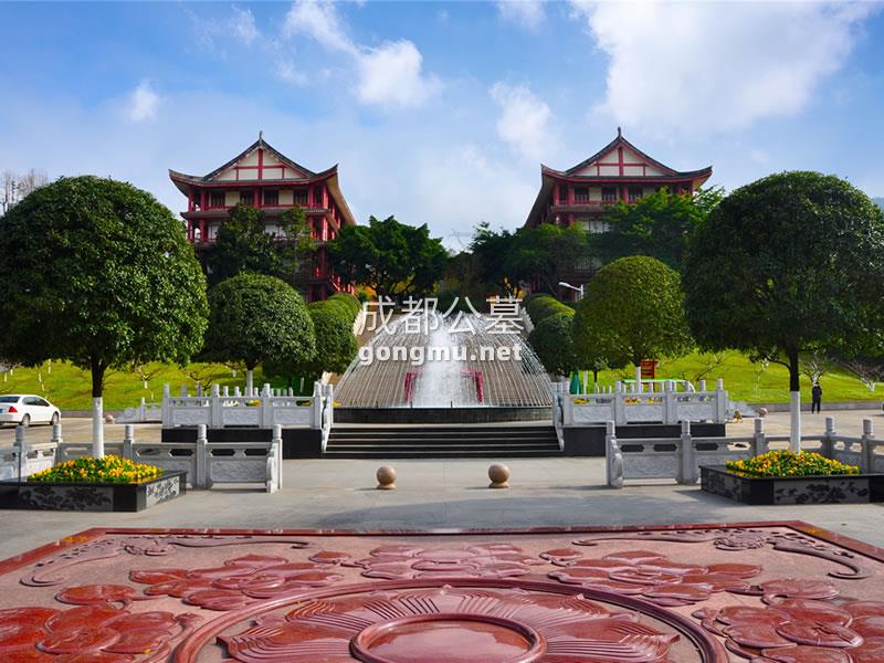 广场喷泉-长松寺公墓-成都公墓